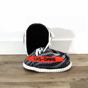 NEW Gray Yeez Fluffy Slippers One Size Fits All Adult Unisex